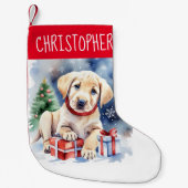 Labrador retriever kerstcadeaus voor honden kleine kerstsok (Voorkant)