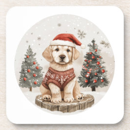 Labrador Retriever Kersthond Bier Onderzetter