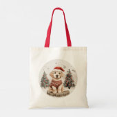 Labrador Retriever Kersthond Tote Bag (Achterkant)