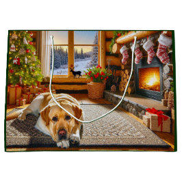 Labrador Retriever Kerstkaart Groot Cadeauzakje