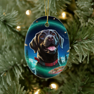 Labrador Retriever Kerstmis, Opknoping Decoratie
