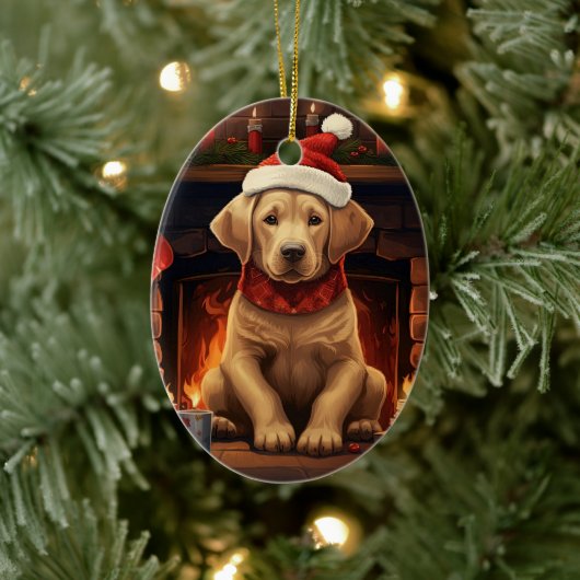 Labrador Retriever Kerstmis, Opknoping Decoratie (Boom)
