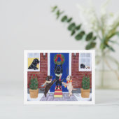 Labrador Retriever Kerstplezier Feestdagenkaart (Staand voorkant)