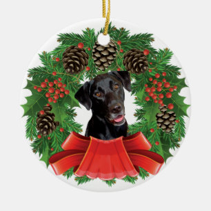 Labrador Retriever kerstversiering Keramisch Ornament