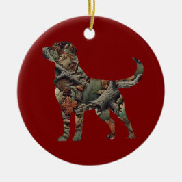 Labrador Retriever Kerstversiering Keramisch Ornament