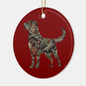 Labrador Retriever Kerstversiering Keramisch Ornament (Links)