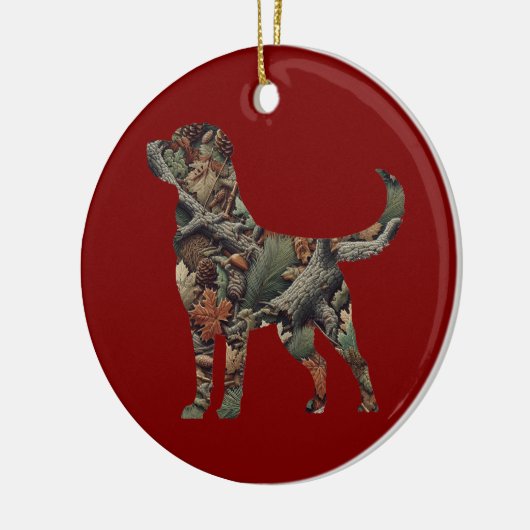 Labrador Retriever Kerstversiering Keramisch Ornament (Links)