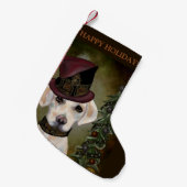 LABRADOR RETRIEVER KLEINE KERSTSOK (Voorkant (Hangend))