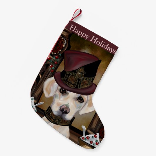 Labrador Retriever Kleine Kerstsok (Voorkant (Hangend))