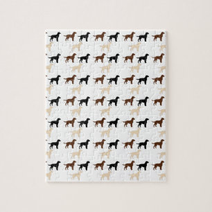 Labrador retriever kleur silhouetten legpuzzel