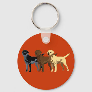 Labrador Retriever-kleuren Sleutelhanger