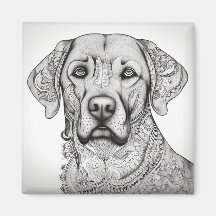 Labrador Retriever Koelkast Magnet
