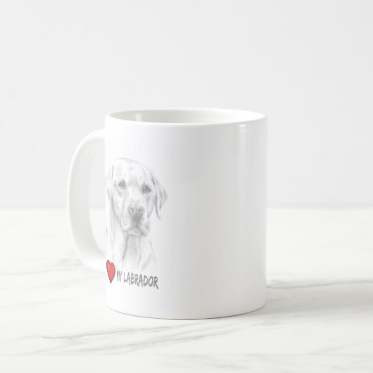 Labrador Retriever koffie-mok Koffiemok (Voorkant links)