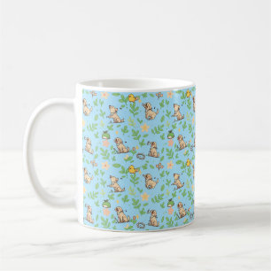 Labrador Retriever koffiemok Lente Bloem Kawaii