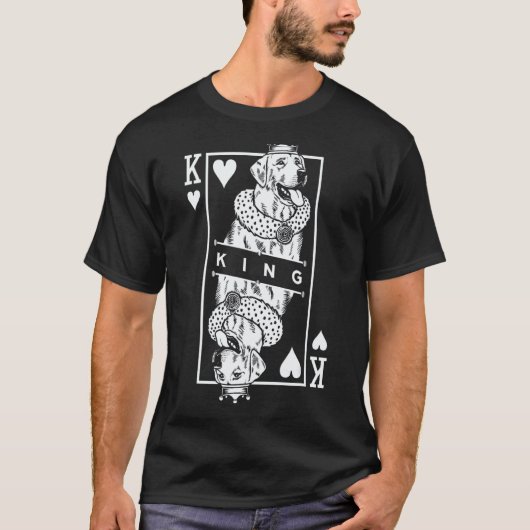 Labrador Retriever Koning Van Hartjes Funny Lab Ho T-shirt (Voorkant)