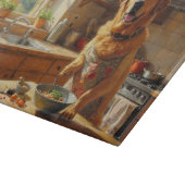 Labrador Retriever Kookt in Keuken Snijplank (Hoek)
