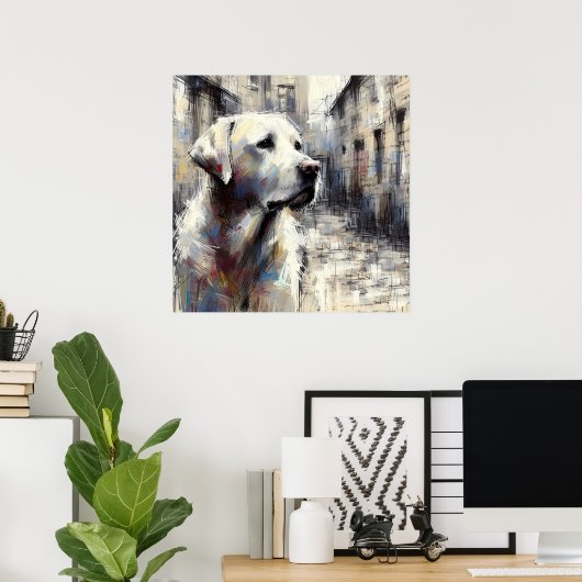 Labrador Retriever Kunstposter Poster (Thuiskantoor)