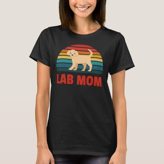Labrador Retriever Lab mama T-shirt (Voorkant)