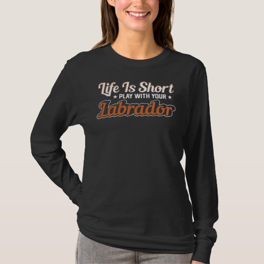 Labrador Retriever Lab Moeder Puppy Hond T-shirt (Voorkant)