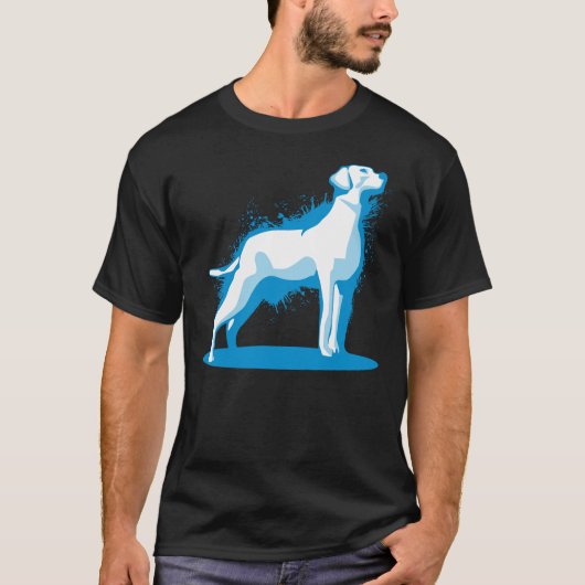 Labrador Retriever Lab Paint Splashes T-shirt (Voorkant)