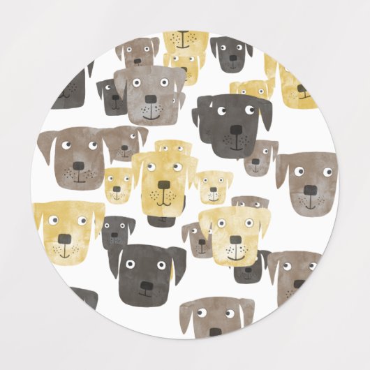 Labrador Retriever Labels (Design 2)