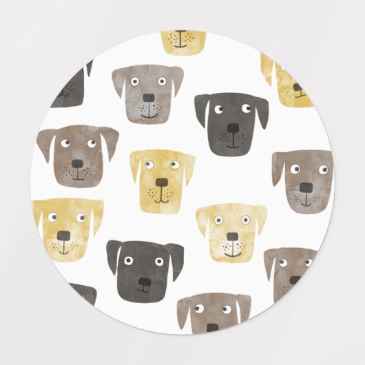 Labrador Retriever Labels (Design 1)