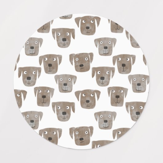 Labrador Retriever Labels (Design 2)