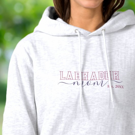 Labrador Retriever Labrador Moeder met Jaar Hoodie