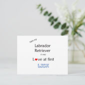 Labrador Retriever Lick Design Briefkaart (Staand voorkant)