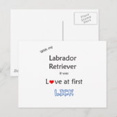 Labrador Retriever Lick Design Briefkaart (Voorkant / Achterkant)