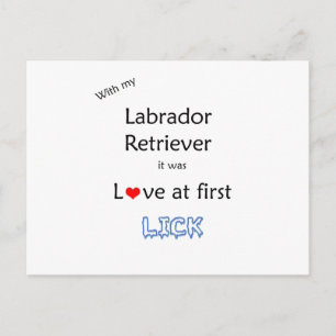 Labrador Retriever Lick Design Briefkaart