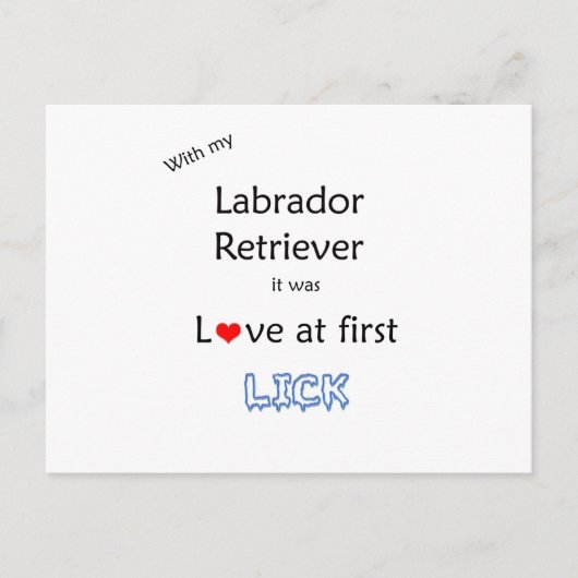 Labrador Retriever Lick Design Briefkaart (Voorkant)