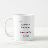 Labrador Retriever Liefde bij Eerste Lick Koffiemok (Links)