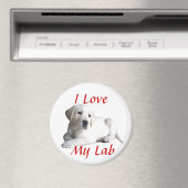 Labrador Retriever Liefdesmagneet Magneet (Insitu (Vaatwasser))