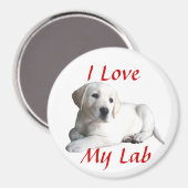 Labrador Retriever Liefdesmagneet Magneet (Voorkant / Achterkant)