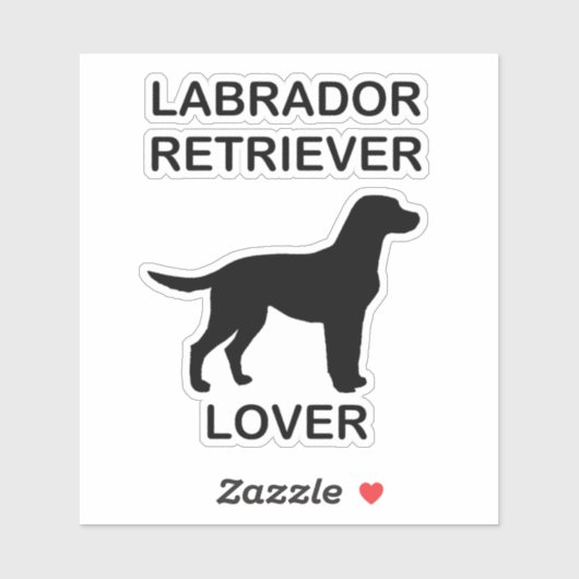 Labrador Retriever Liefhebber Sticker (Vel)