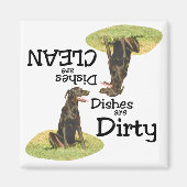 Labrador Retriever liefhebbers Vaatwasser Magneet (Voorkant)