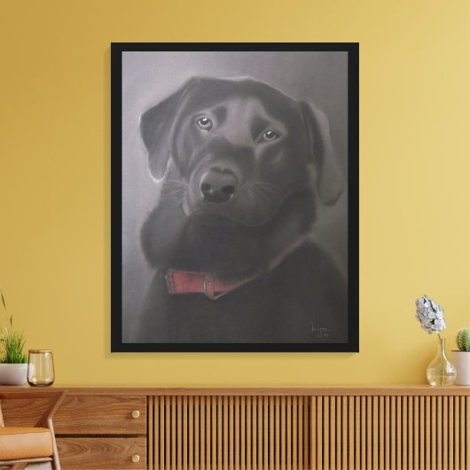 Labrador Retriever Love 24 x 30" Canvas Afdruk (Insitu (Woonkamer))