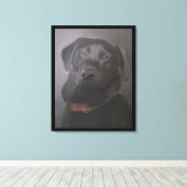 Labrador Retriever Love 24 x 30" Canvas Afdruk (Insitu (Houten vloer))