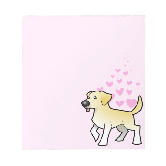 Labrador Retriever Love Notitieblok (Voorkant)