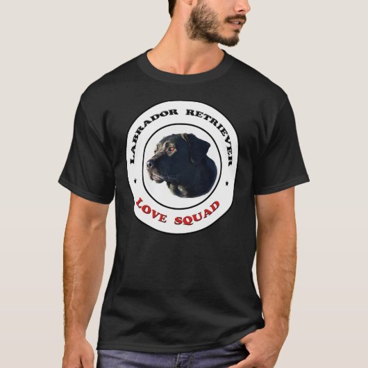 Labrador Retriever Love Squad T-shirt (Voorkant)