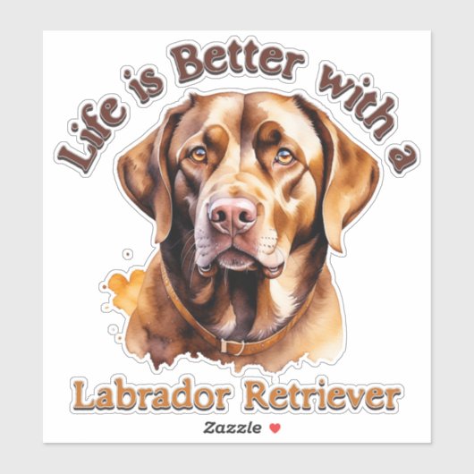 Labrador Retriever Lover bumper sticker sticker st (Vel)