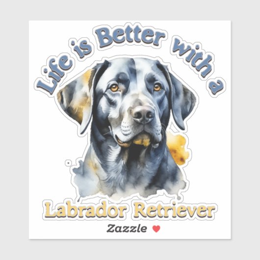 Labrador Retriever Lover bumper sticker sticker st (Vel)