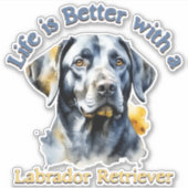 Labrador Retriever Lover bumper sticker sticker st (Voorkant)