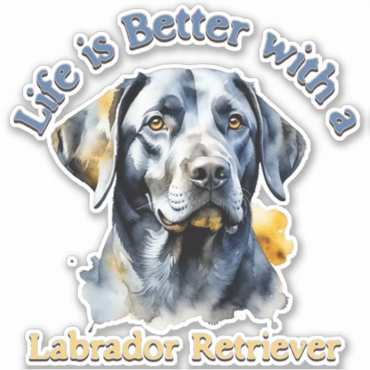 Labrador Retriever Lover bumper sticker sticker st (Voorkant)