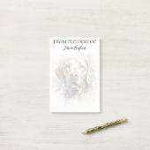 Labrador Retriever Lover Monogrammed Dog Post-it® Notes (Op bureau)