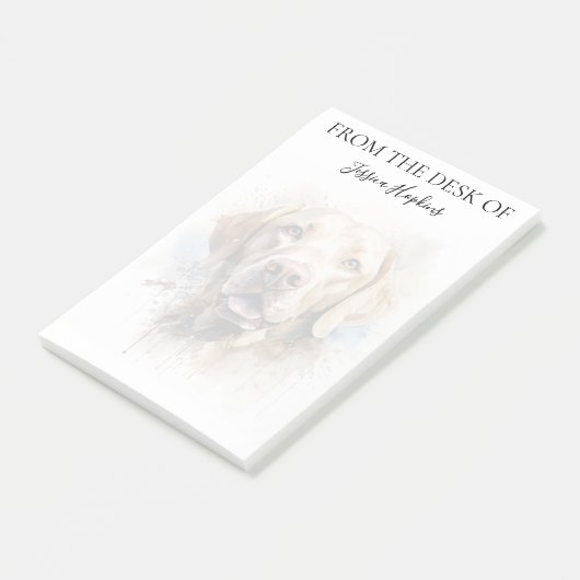 Labrador Retriever Lover Monogrammed Dog Post-it® Notes (Schuin)