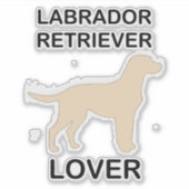 labrador retriever lover sticker (Voorkant)