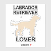 labrador retriever lover sticker (Vel)