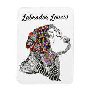 Labrador Retriever Magneet 3 "x4"